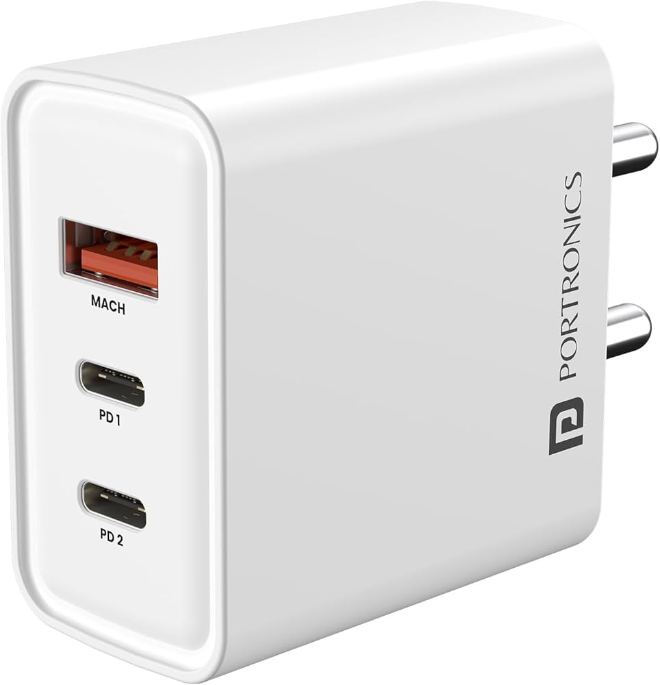 Portronics Adapto 65M 65W charger for smartphones